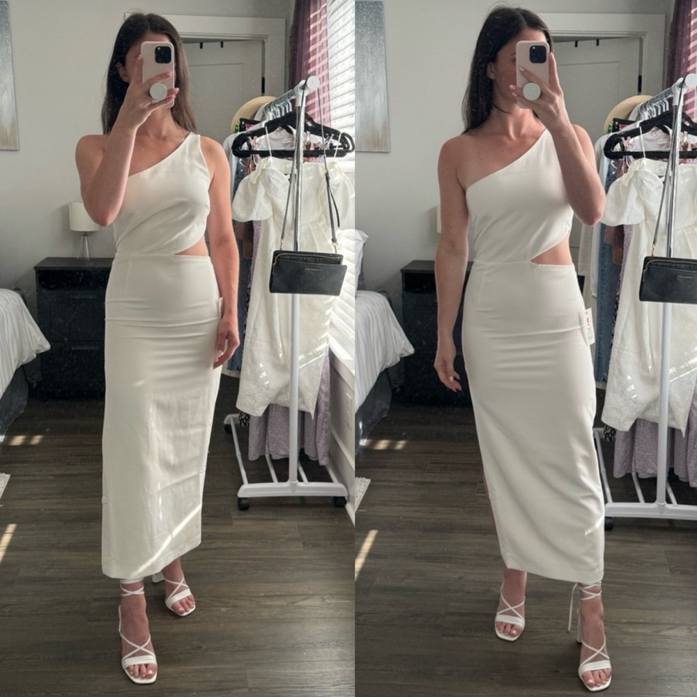 NWT Bardot | Jenna One Shoulder - White